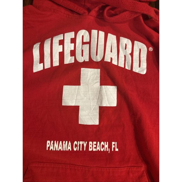 Official Lifeguard Newport Beach CA Hoodie Red Men’s Small Licensed - Picture 4 of 9